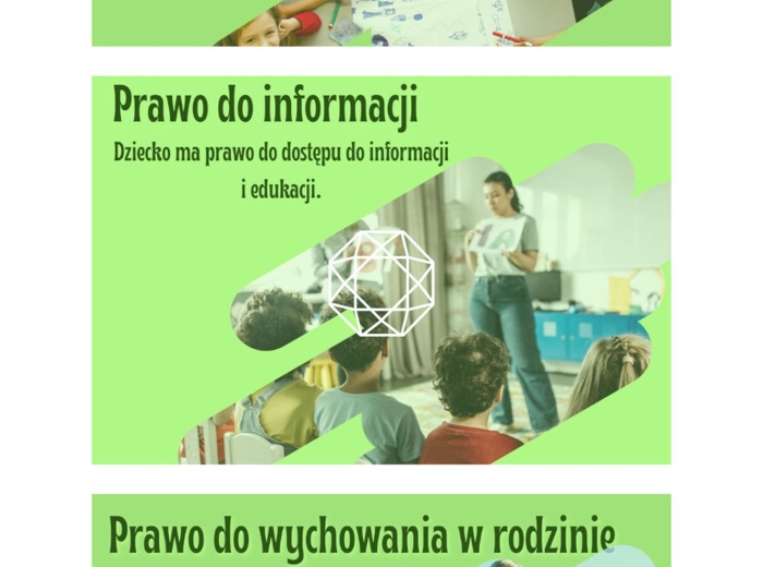 Dzień dziecka, prawa dziecka, karty pracy, plakat XXL
