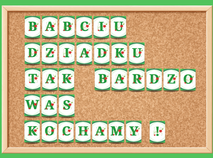 DZIEŃ BABCI i DZIADKA- BABCIU! DZIADKU! TAK BARDZO WAS KOCHAMY!