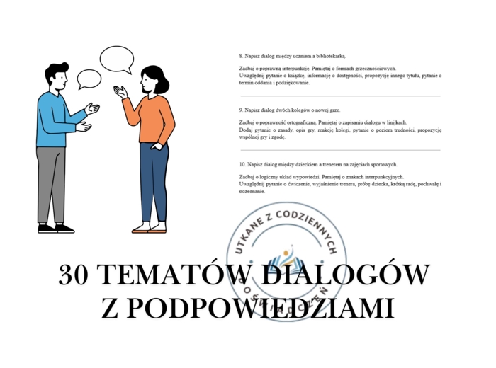 30 tematów dialogów z podpowiedziami