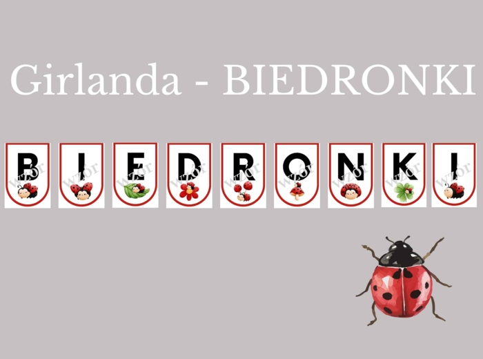 Girlanda dla grupy BIEDRONKI