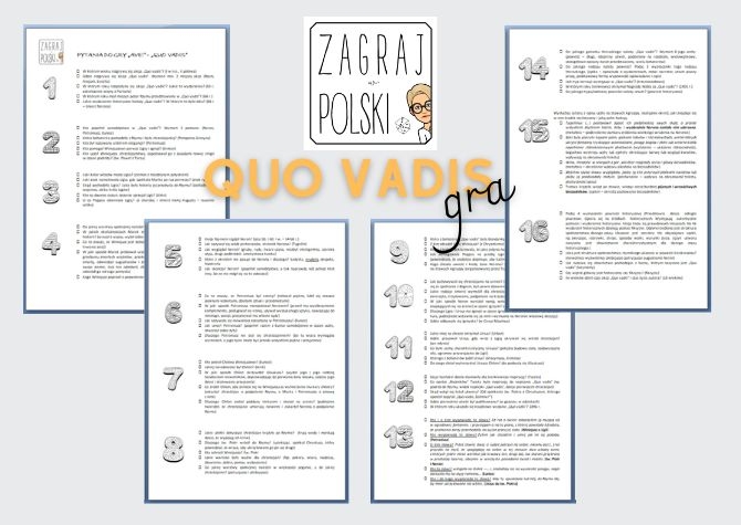 Pytania do gry - "Quo vadis"