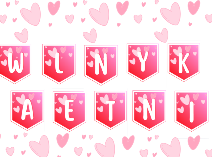 Girlanda WALENTYNKI 14.02 - PDF A4