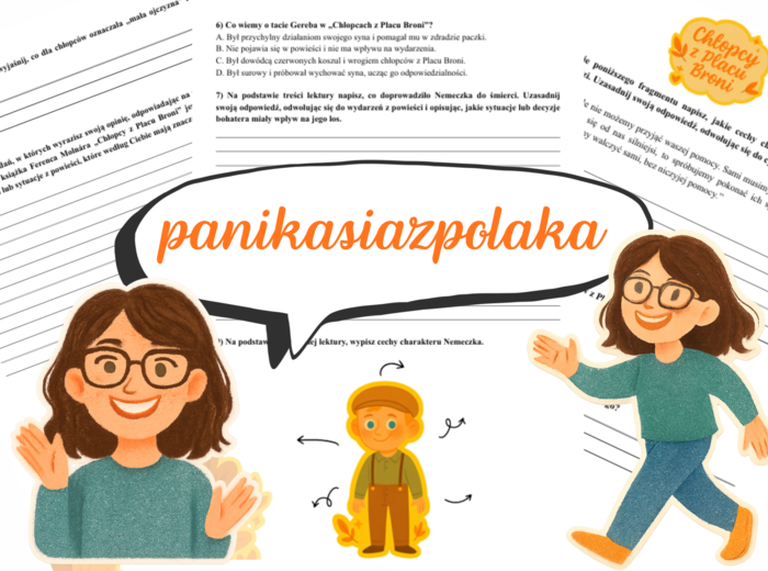 "Chłopcy z Placu Broni"- karta pracy