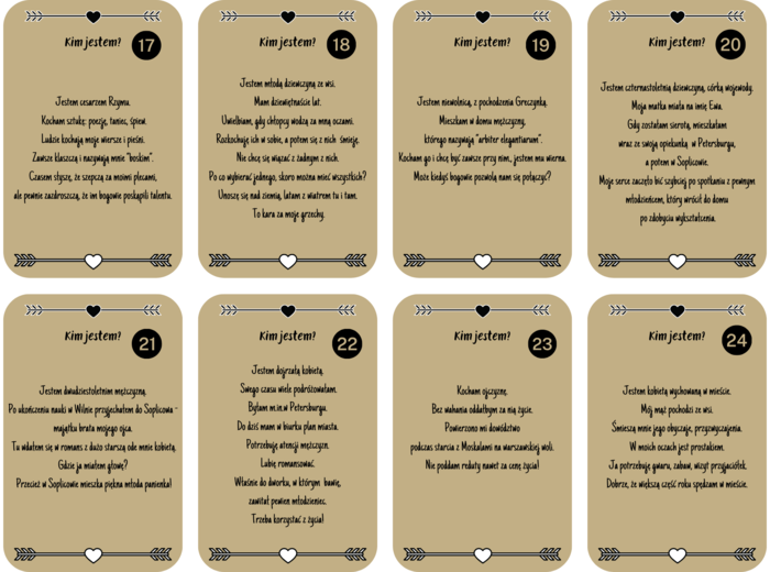 "Randka w ciemno" z bohaterem literackim.