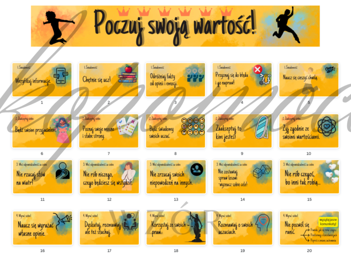 Gazetka szkolna na temat poczucia własnej wartości - PREZENTACJA GRATIS