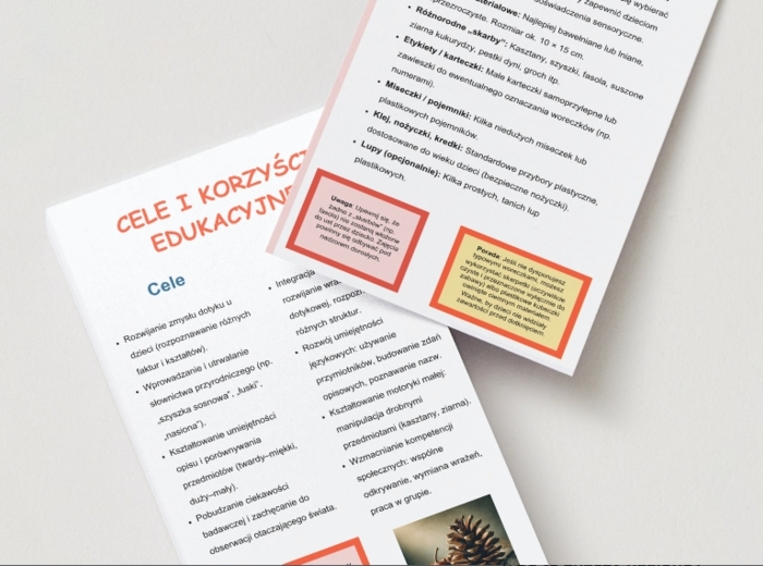 Sensoryczne woreczki przyrodnicze