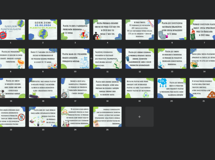 Dzień Ziemi - plakaty plastik