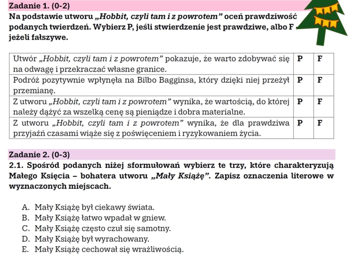 30 zadań do szybkiej powtórki przed E8