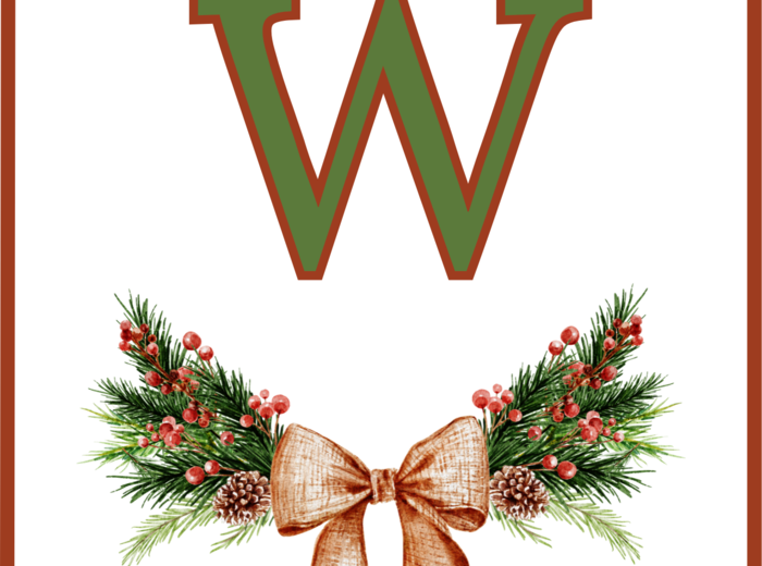 WESOŁYCH ŚWIĄT - Boże Narodzenie – GIRLANDA – biblioteka – świetlica – przedszkole – gazetka – wersja 2