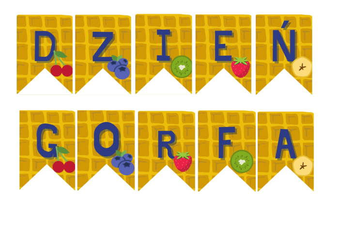 Dzień gofra - napis