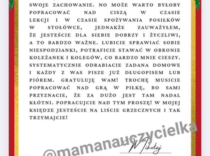 List od świętego Mikołaja