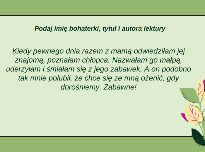 BOHATERKI LEKTUR 4-6 – KIM JESTEM? prezentacja – 24 slajdy – Dzień Kobiet – egzamin – powtórka + odpowiedzi