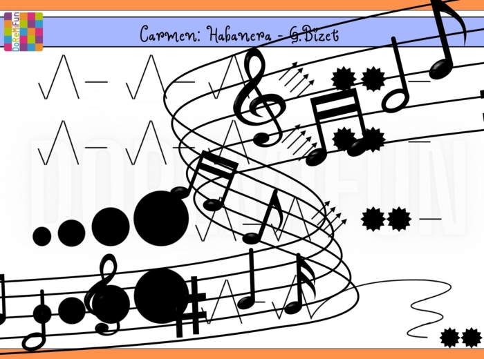 Muzogram - karta pracy - Carmen: Habanera