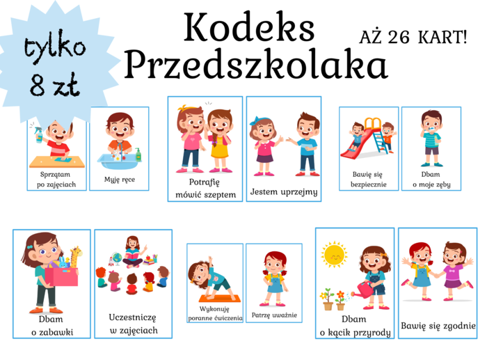 Kodeks Przedszkolaka/Świetliczaka - aż 26 kart
