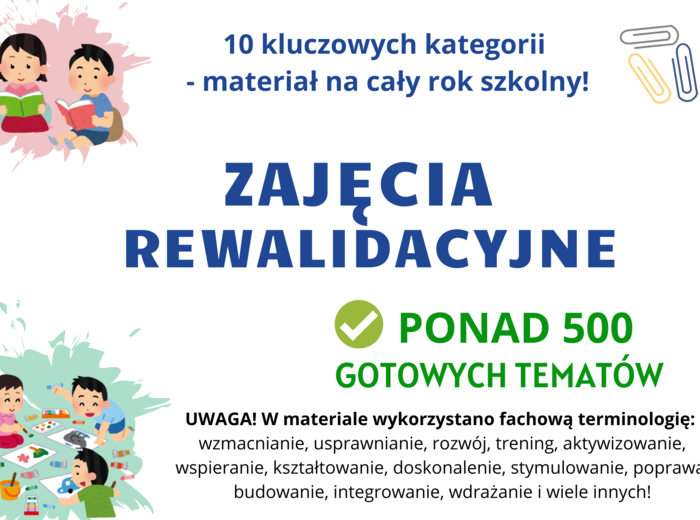 Tematy Zajęcia Rewalidacyjne Gotowe Wpisy do dziennika REWALIDACJA Kształcenie specjalne