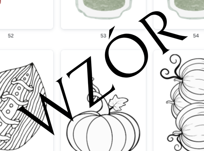 Jesienne dekoracje na okna (dwustronne) i kolorowanki