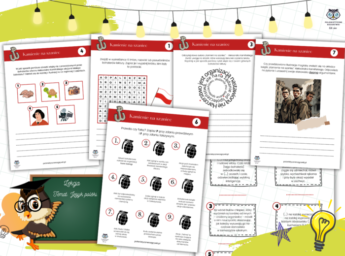 Kamienie na szaniec. Stacje zadaniowe. Bohaterowie. Wydarzenia. Mały Sabotaż. Dywersja