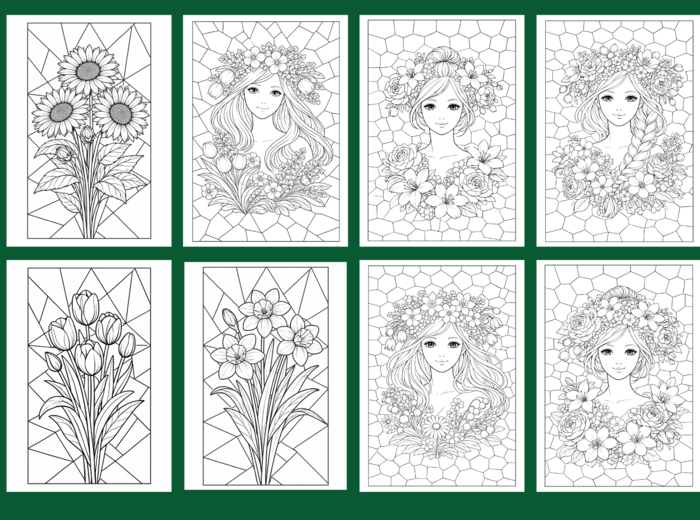 Kolorowanki WIOSNA – zestaw 37 stron do kolorowania