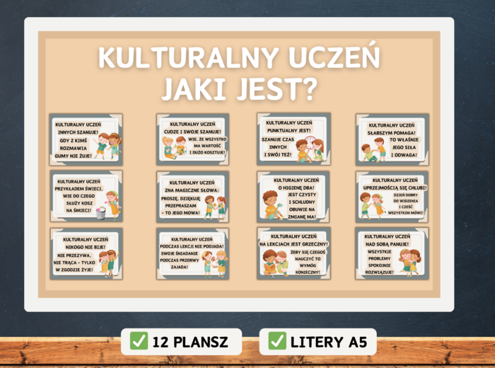 Gazetka szkolna - JAKI JEST KULTURALNY UCZEŃ?