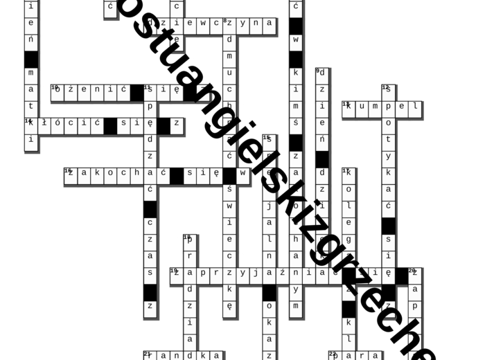 Super Powers 6 – Unit 3 – krzyżówki