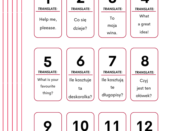 Together 4 – Revision Game Unit 3 materiały utrwalające