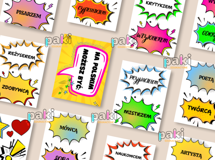 Dekoracja na drzwi sali - pracowni polonistycznej, GAZETKA NA polskim możesz być...