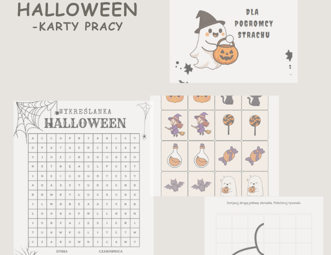 Halloween - karty pracy