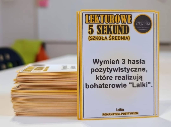 Lekturowe 5 sekund dla szkół średnich (romantyzm-pozytywizm)