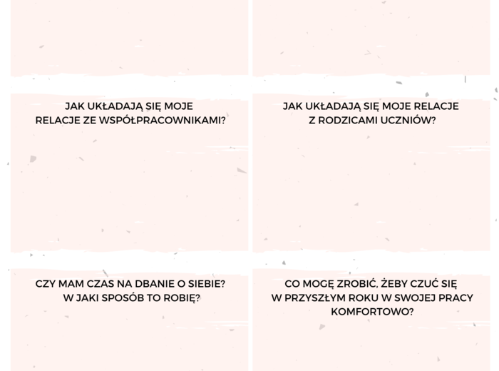 Karty pracy: Ewaluacja pracy nauczyciela