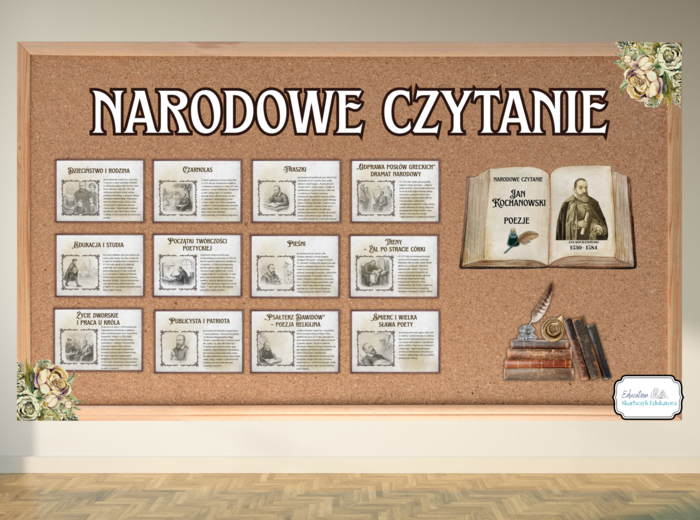 NARODOWE CZYTANIE 2025 - Jan Kochanowski - zestaw materiałów