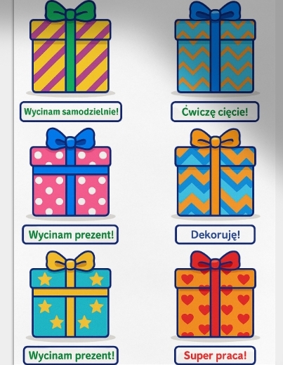 Wycinanka „Prezenty pod choinką”