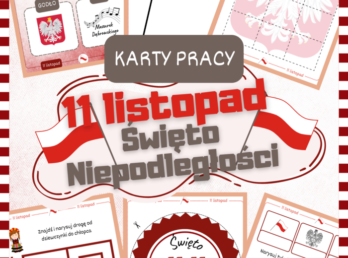 Święto Niepodległości - karty pracy