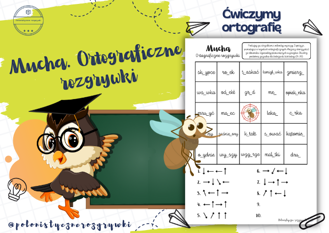 Mucha. Ortograficzne rozgrywki. Ćwiczenia ortograficzne