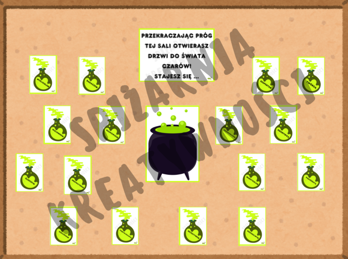 Przekraczając próg tej sali otwierasz drzwi do świata czarów! stajesz się ... gazetka ścienna 2024/2025