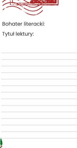 Boże Narodzenie - list do bohatera literackiego