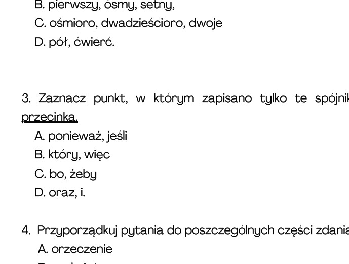 Kartkówka E8 - motywy literackie, interpunkcja, gramatyka