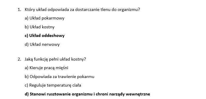 Test- Ja i moje ciało