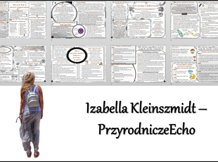 Zestaw sketchnotek/notatek/streszczeń/wklejek/ściąg dla ucznia i nauczyciela w pdf. Biologia 5 dział „Klasyfikacja i systematyka. Wirusy. Bakterie. Prostisty. Grzyby.”. Notatki zostały wykonane na podstawie podręcznika z wydawnictwa WSiP.