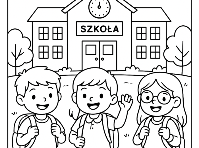Darmowa Kolorowanka xxl , idealna na początek roku szkolnego :)