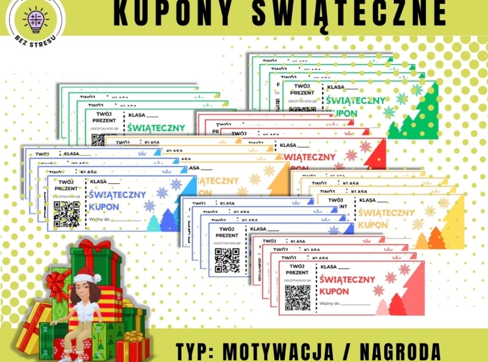 Kupony świąteczne / bony Boże Narodzenie
