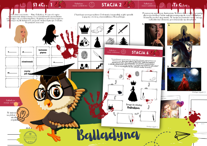 Balladyna. Stacje zadaniowe