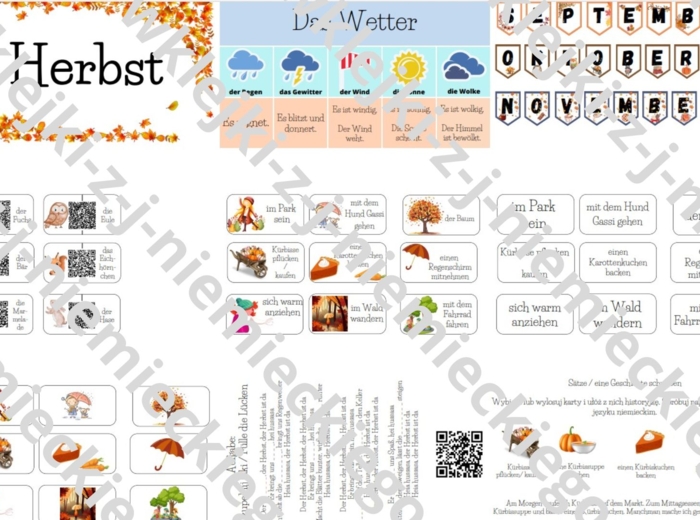 Herbst - jesień - materiały dla nauczycieli języka niemieckiego