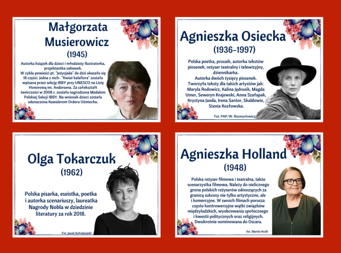 DZIEŃ KOBIET – – gazetka – SŁAWNE POLKI – biblioteka – świetlica – 24 strony – wersja 1