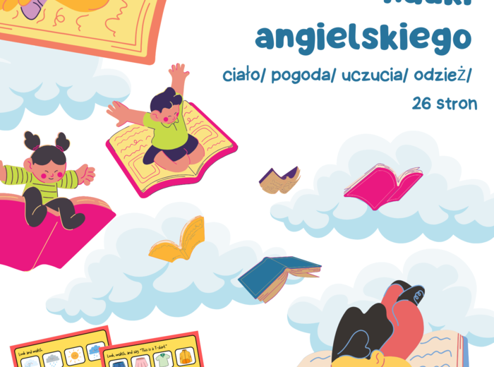 Książeczka do nauki angielskiego- ciało/ pogoda/uczucia/ odzież
