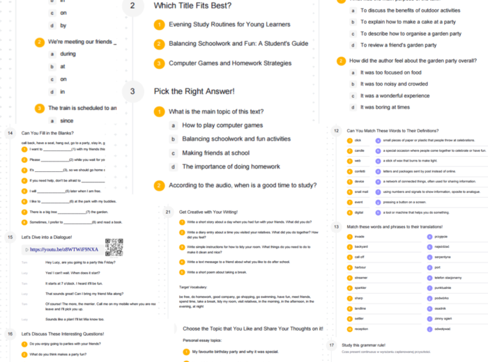 Teen Explorer 7 – Unit 3 – karta pracy