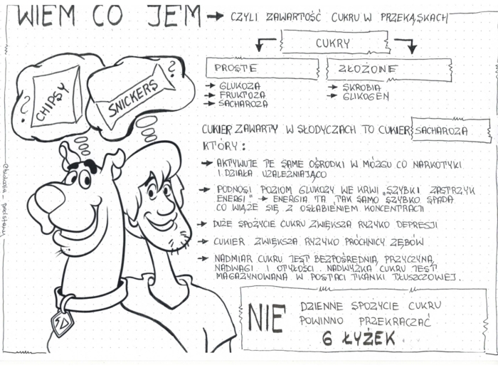 Wiem co jem - sketchnotka