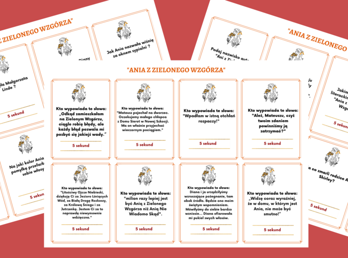 "ANIA Z ZIELONEGO WZGÓRZA" – gra „5 sekund”