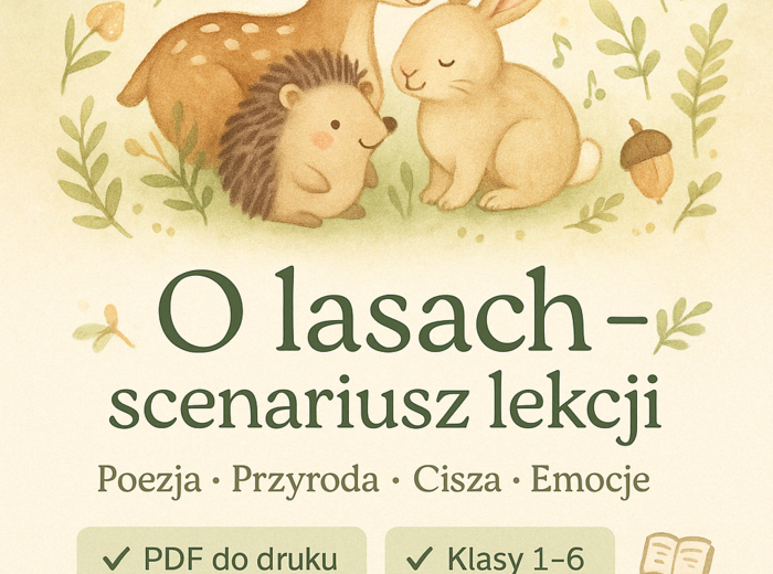 LEKCJA. JĘZYK POLSKI. "O lasach" ks. Jan Twardowski