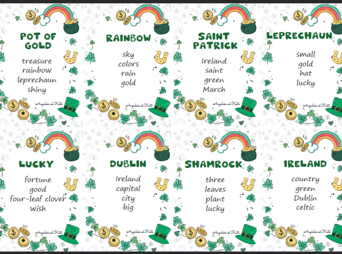 St. Patrick's Day (Dzień św. Patryka) gra Taboo /40 kart