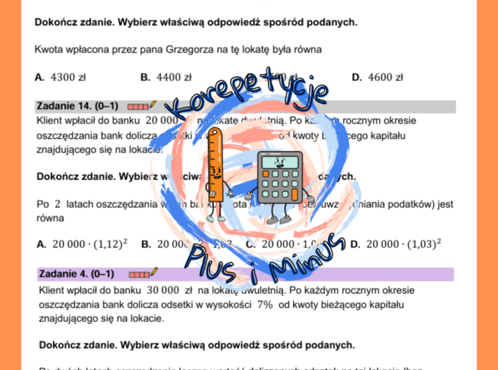 Zadanie maturalne - procent składany (lokaty)